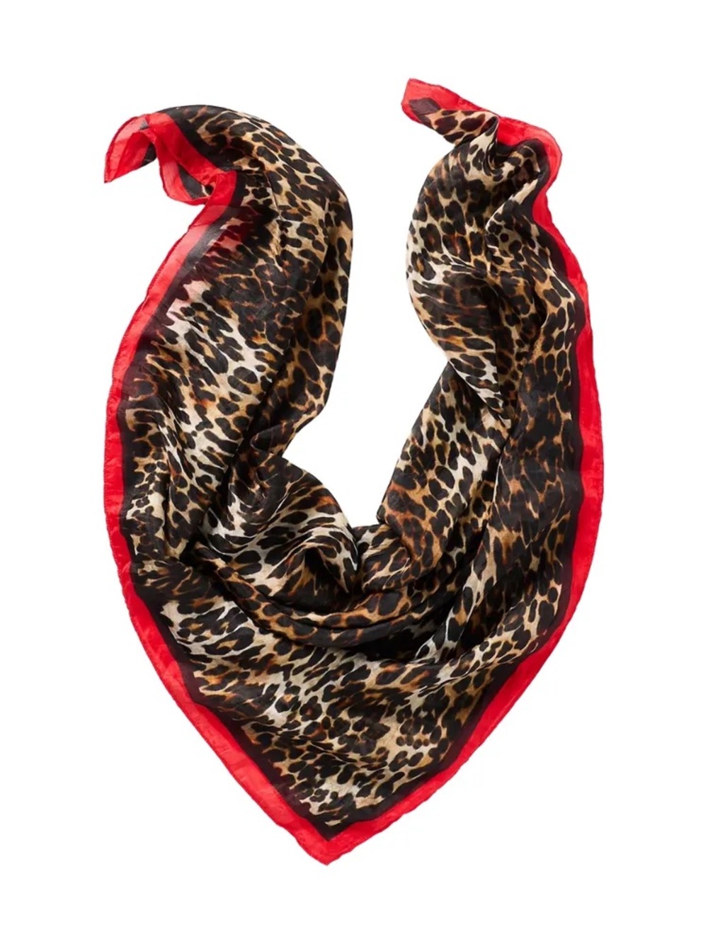 Anthropologie Leopard Print silk Scarf